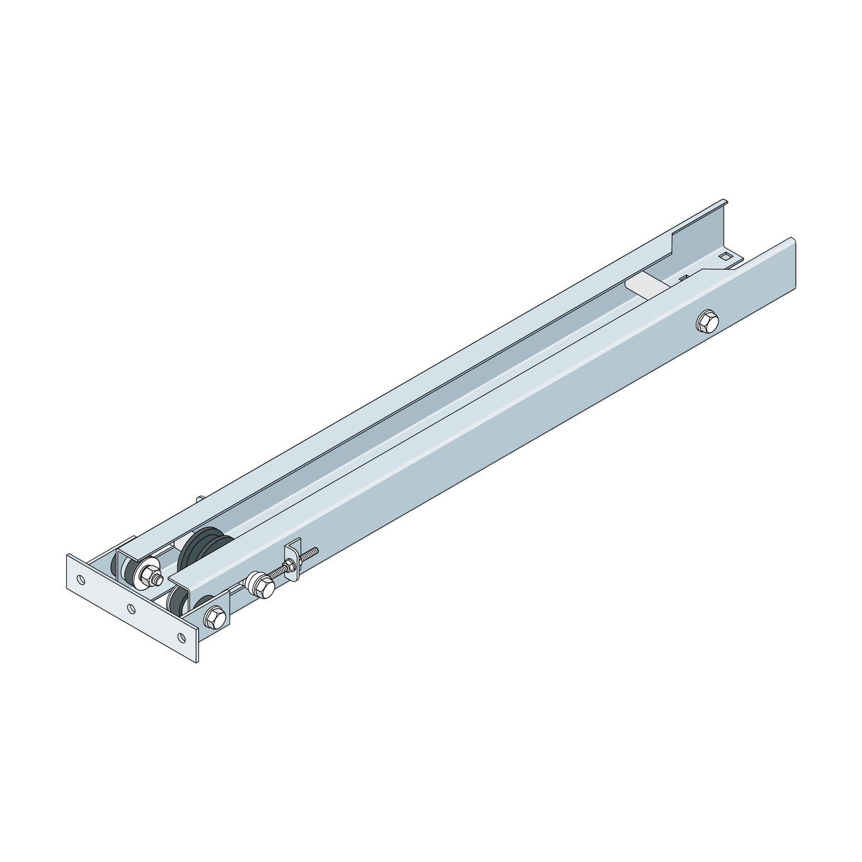 Doorking 1150 Rail Assembly For Overhead Gates (8–14 ft) | theelitegateoffers.com