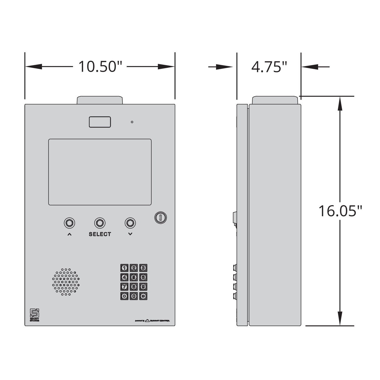 16-M8 Dimensions