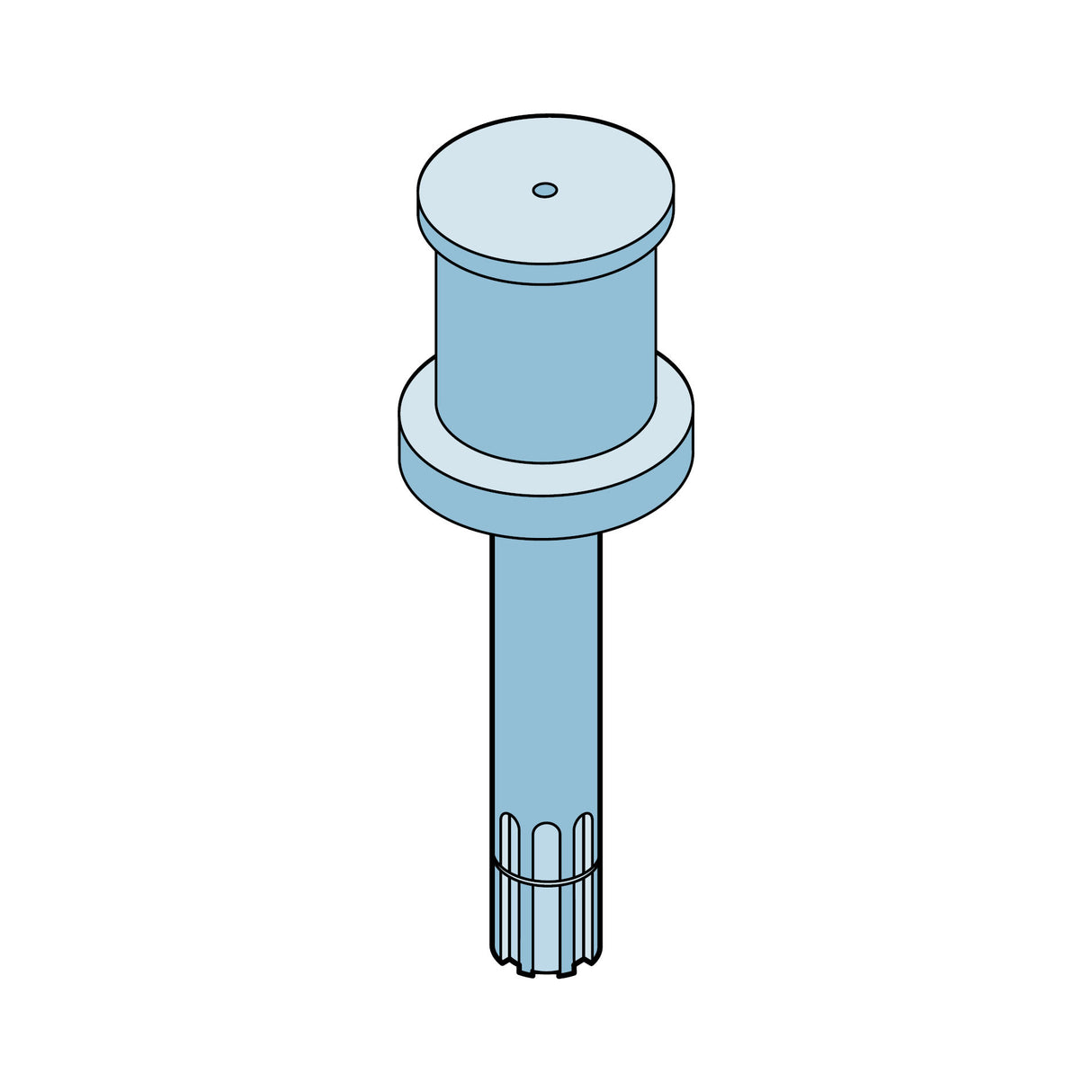 DoorKing 6500-157 Hub with Splined Shaft Assembly | theelitegateoffers.com