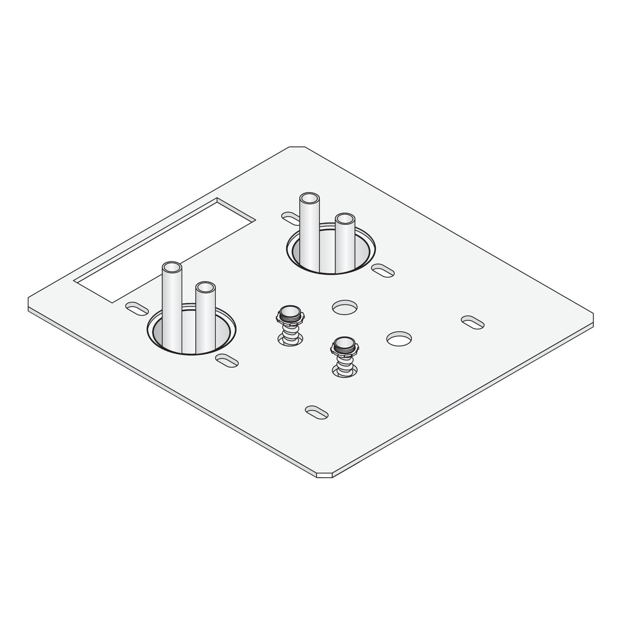 DoorKing 9000-014 Stand Pipe Mounting Kit | theelitegateoffers.com