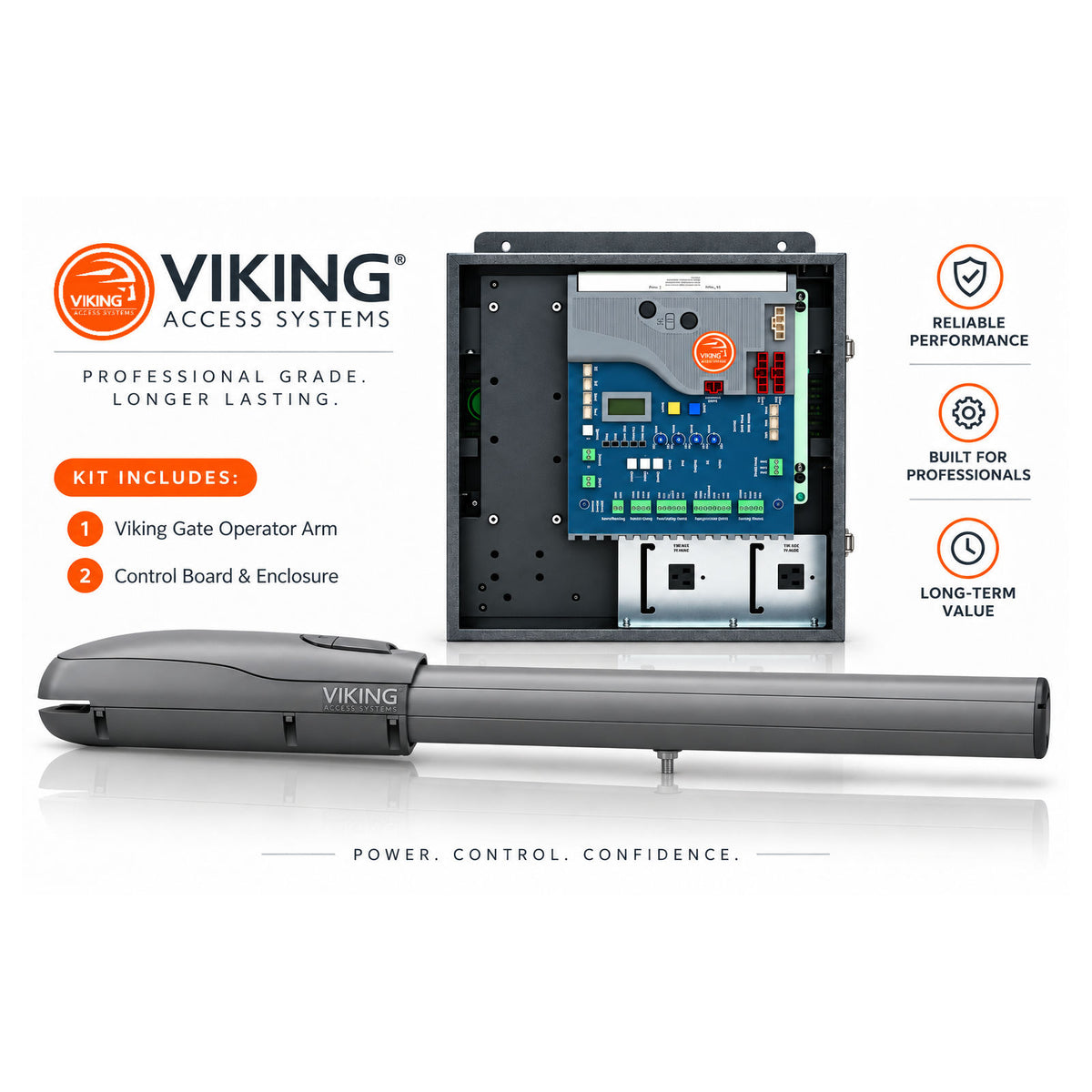 Viking G5NX-S Single Swing Gate Operator Kit | theelitegateoffers.com