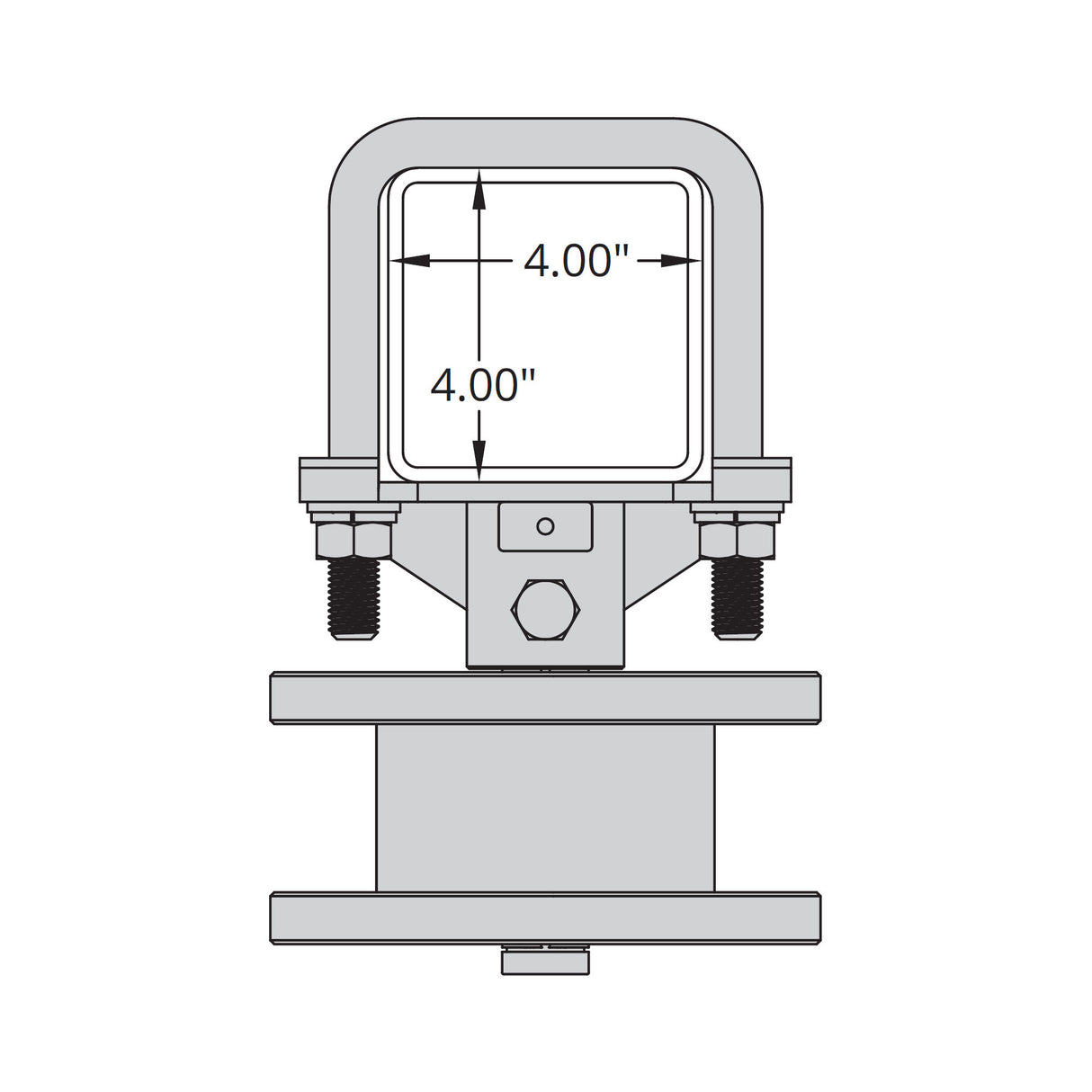 Security Brands K-CRPS22 Cantilever Roller Wheel - Square Frame