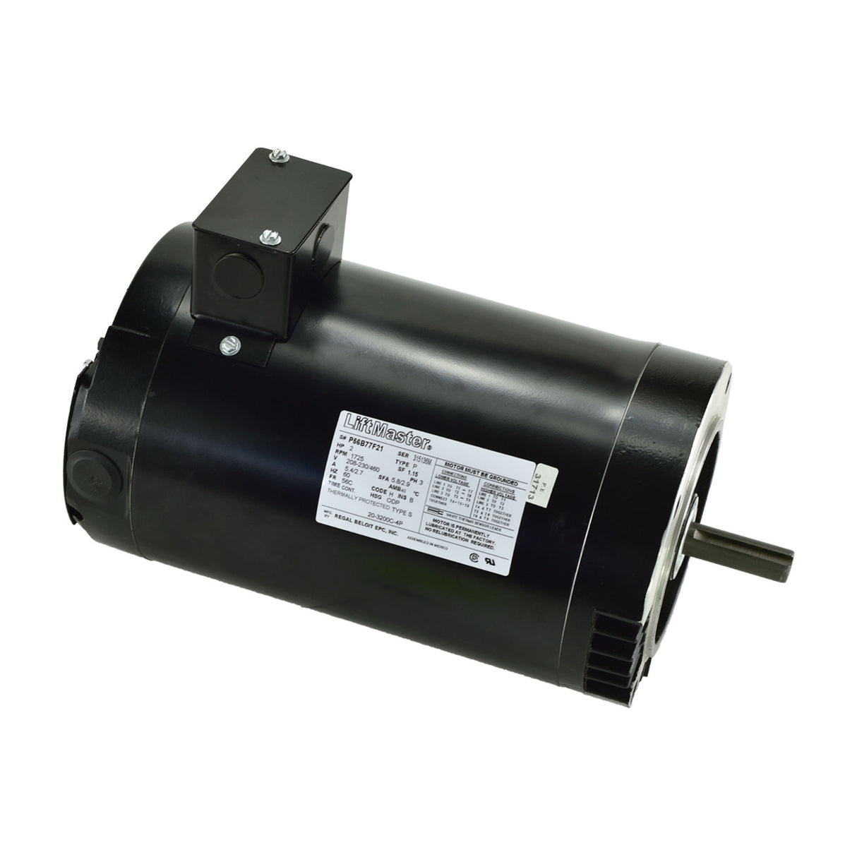LiftMaster K20-3200C4P Motor 2 HP 230/460V 3PH CF | theelitegateoffers.com