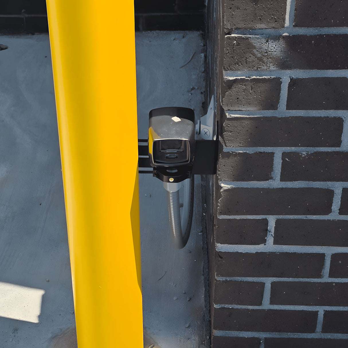 EMX MRD-1P Radar Presence Vehicle Sensor, shown installed | theelitegateoffers.com