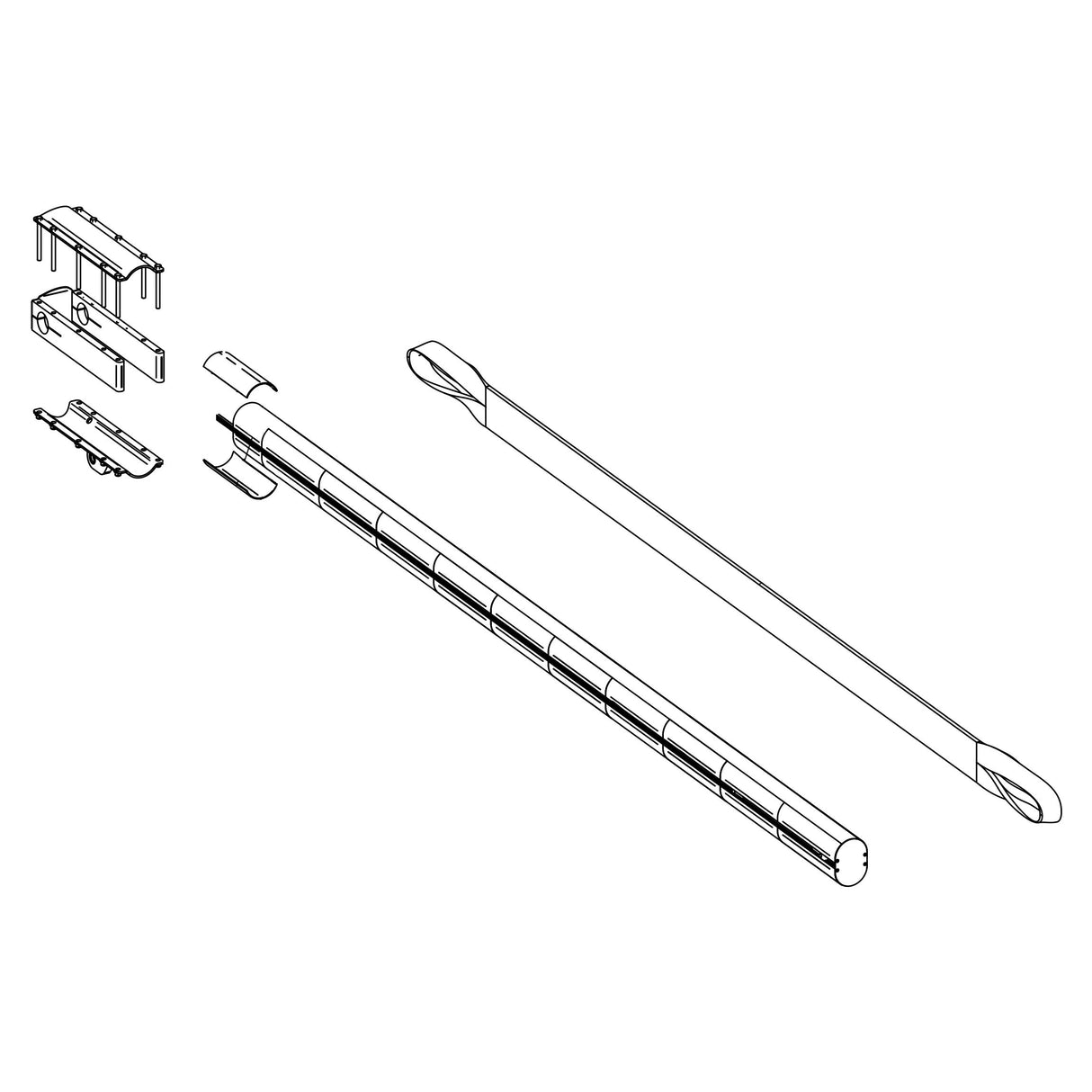 HySecurity MX3141 Upper Arm Assembly with Straps | theelitegateoffers.com