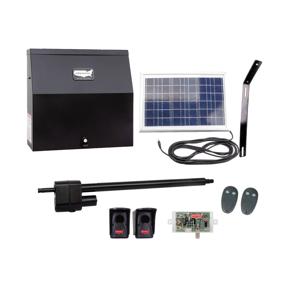US Automatic Patriot 1 Swing Gate Opener (Solar Pkg) | theelitegateoffers.com
