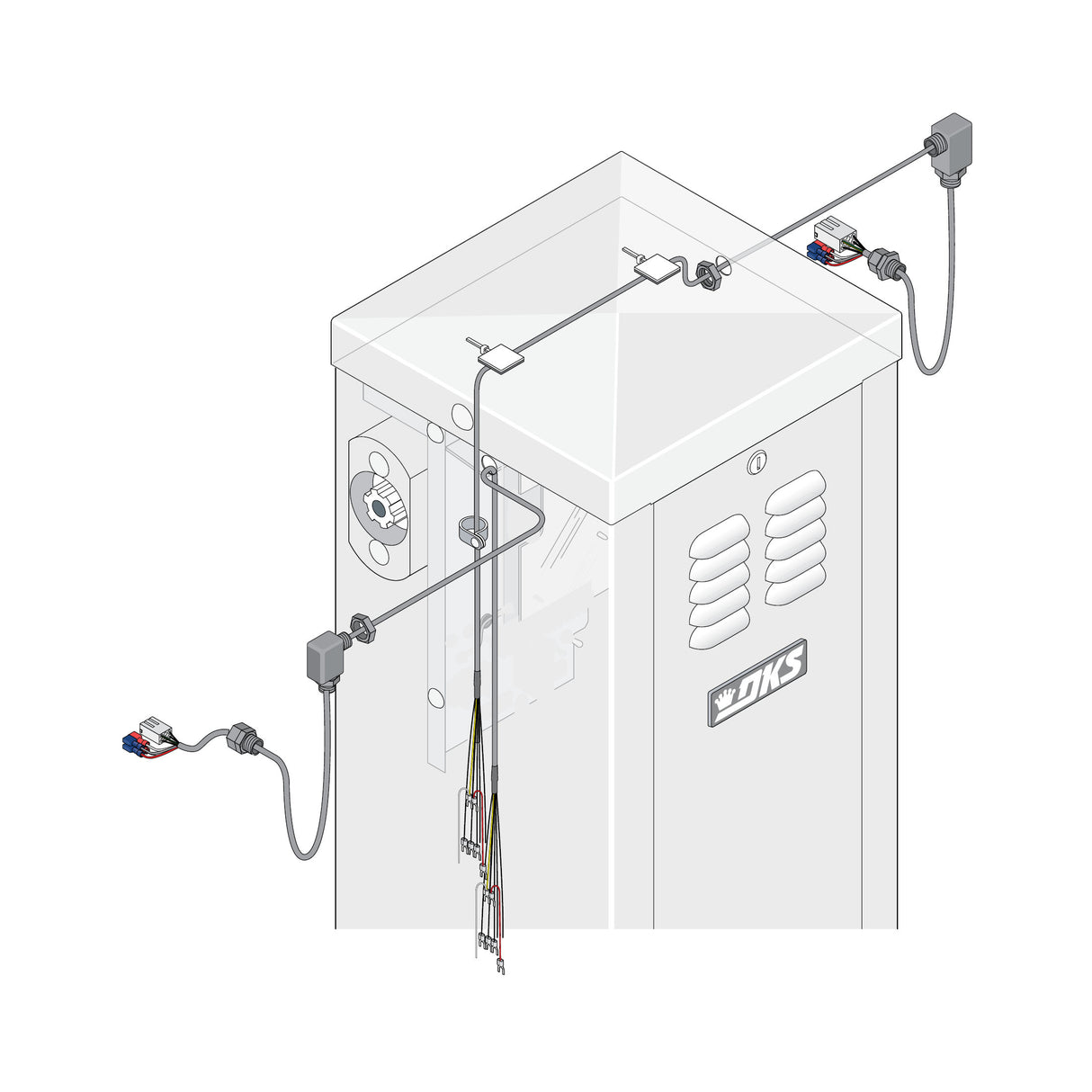 DoorKing 1601-356 Wiring Harness for Reverse Edge and LED Integration