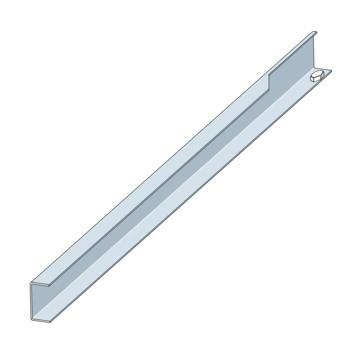 Doorking 1150-128 Rail- Right,13 Ft. Model 1150