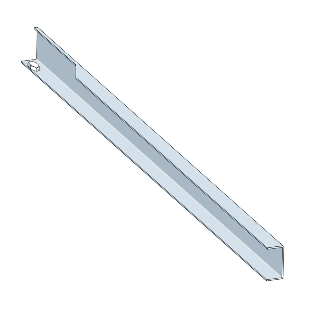 Doorking 1150-125 Rail-Left, 11 Ft.