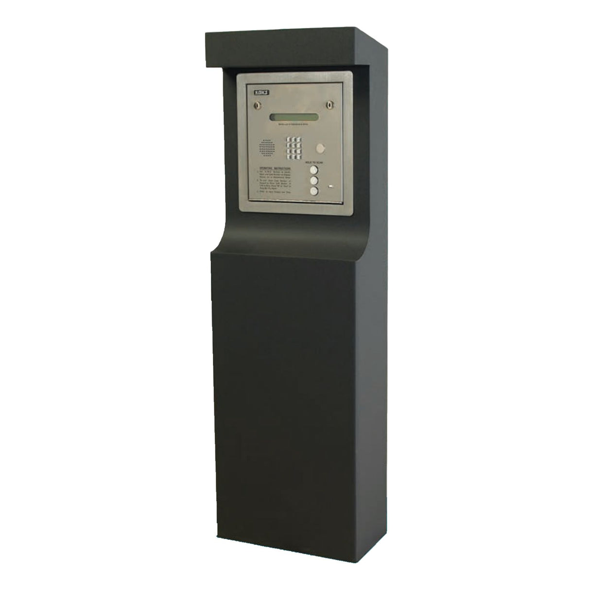 Quiosco DoorKing 1200-170 para acceso peatonal comercial seguro