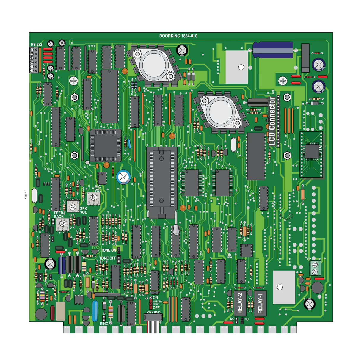 Doorking 1834-010 Control Board for 1834 Intercoms | theelitegateoffers.com