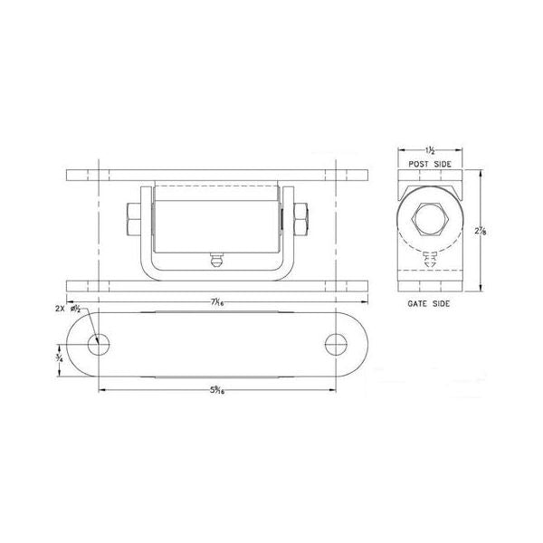 Liftmaster 2150P Gate Hinges (Pair)