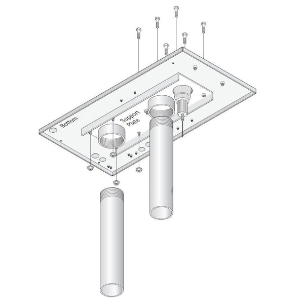 Doorking 2600-674 Post Mount Kit