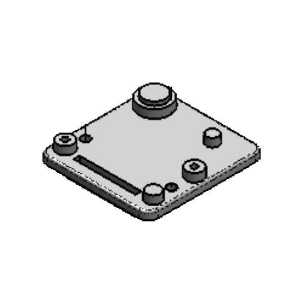 Montaje en placa de conector Doorking 6006-181