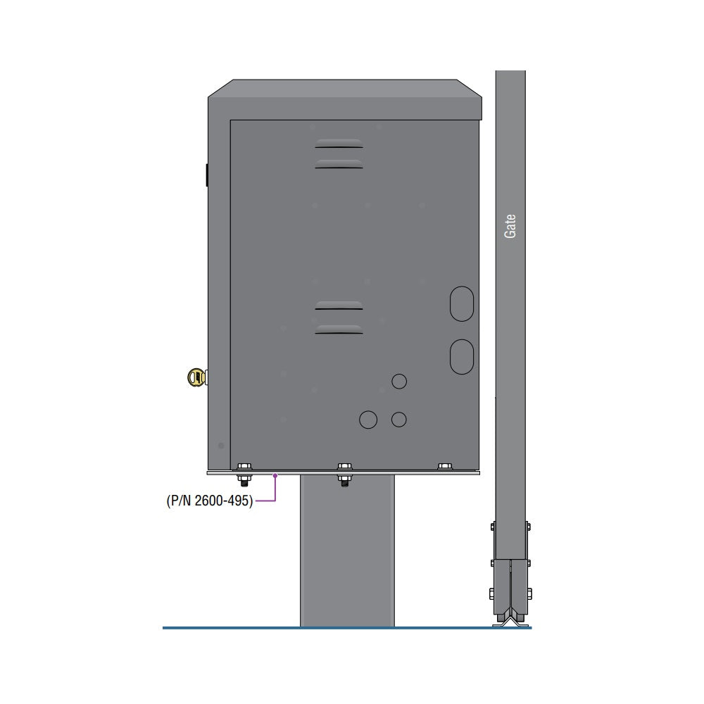 DoorKing 2600-495 Baseplate for 9150 Operators | theelitegateoffers.com
