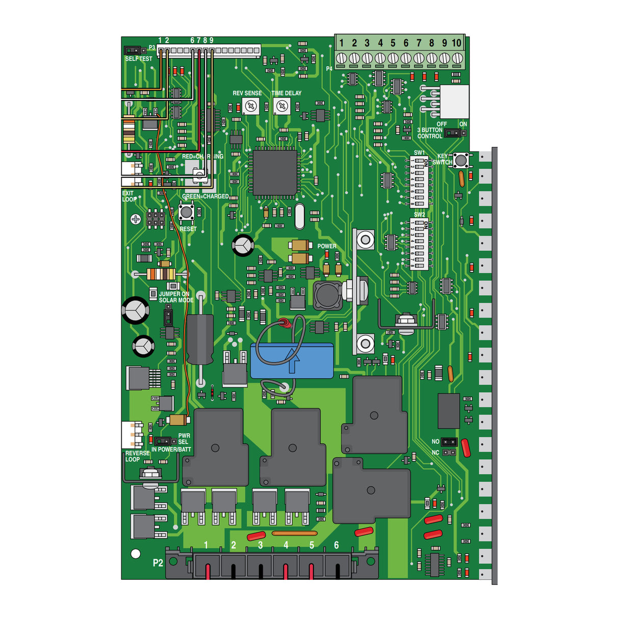 Doorking 4100-012 Circuit Board