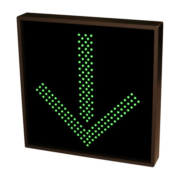 Signal-Tech LED "X" and "Down Arrow" Sign for Lane Control, showing down arrrow