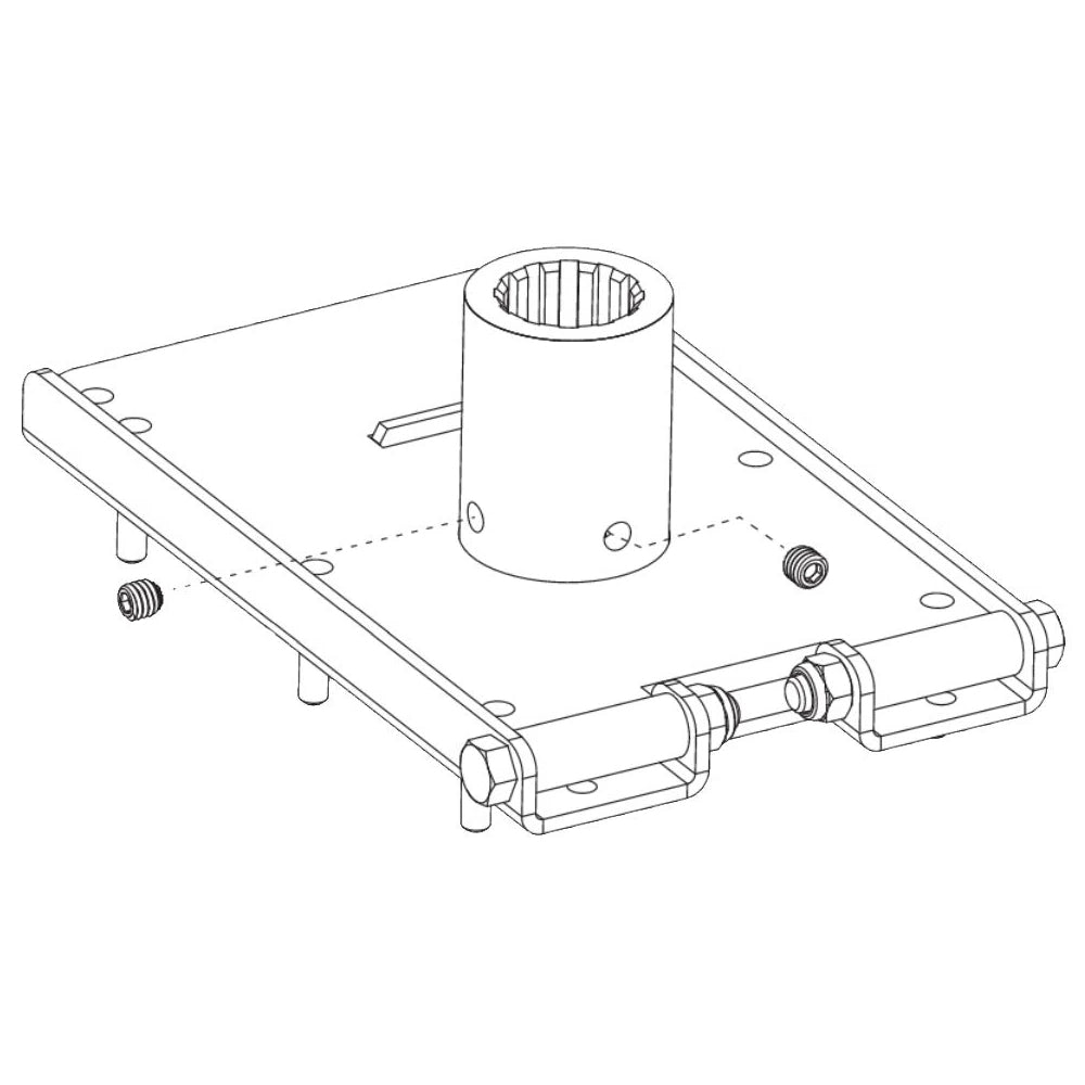 HySecurity MX3680 Breakaway Bracket for Barrier Arms, illustration