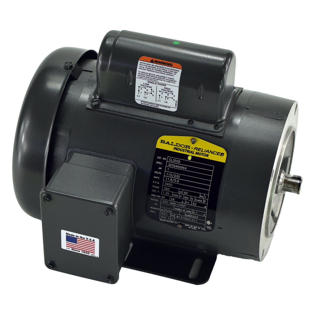 LiftMaster K20-1100 Motor 1 HP 115/230V 1PH | theelitegateoffers.com