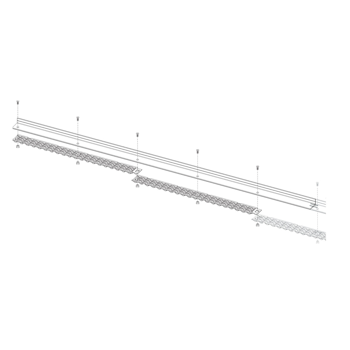 HySecurity MX002599 Rack Kit, installation illustration
