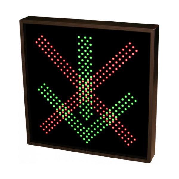 Signal-Tech LED "X" and "Down Arrow" Sign for Lane Control | theelitegateoffers.com