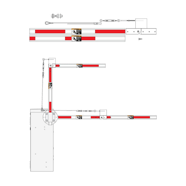 Doorking 1601-383 Plastic Folding Arm Kit