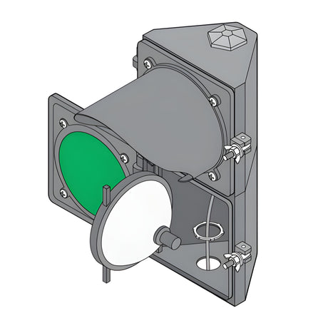 Doorking 1603-221 Traffic Signal, showing green light