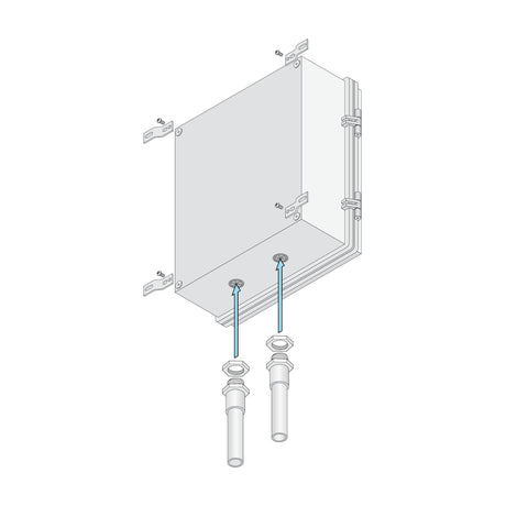 DoorKing 1800-080 Cellular Voice & Data system, installation diagram