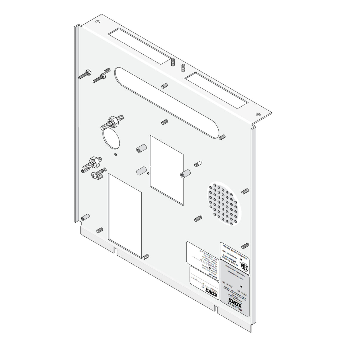 DoorKing 1814-036 Surface Mount Subplate for 1835 | theelitegateoffers.com