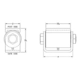 Bisagras para portones de servicio pesado LiftMaster 2000P (par)