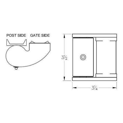 Bisagras Liftmaster 2064P (par)
