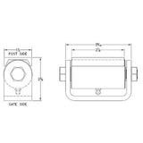 Liftmaster 2100P Gate Hinges (Pair)