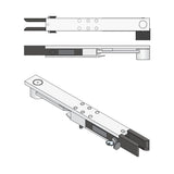 Doorking 6400-152 Crank Lock Assembly Kit, shown from all angles