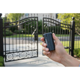 Liftmaster 811lmx Remote Control, Shown opening a gate | theelitegateoffers.com