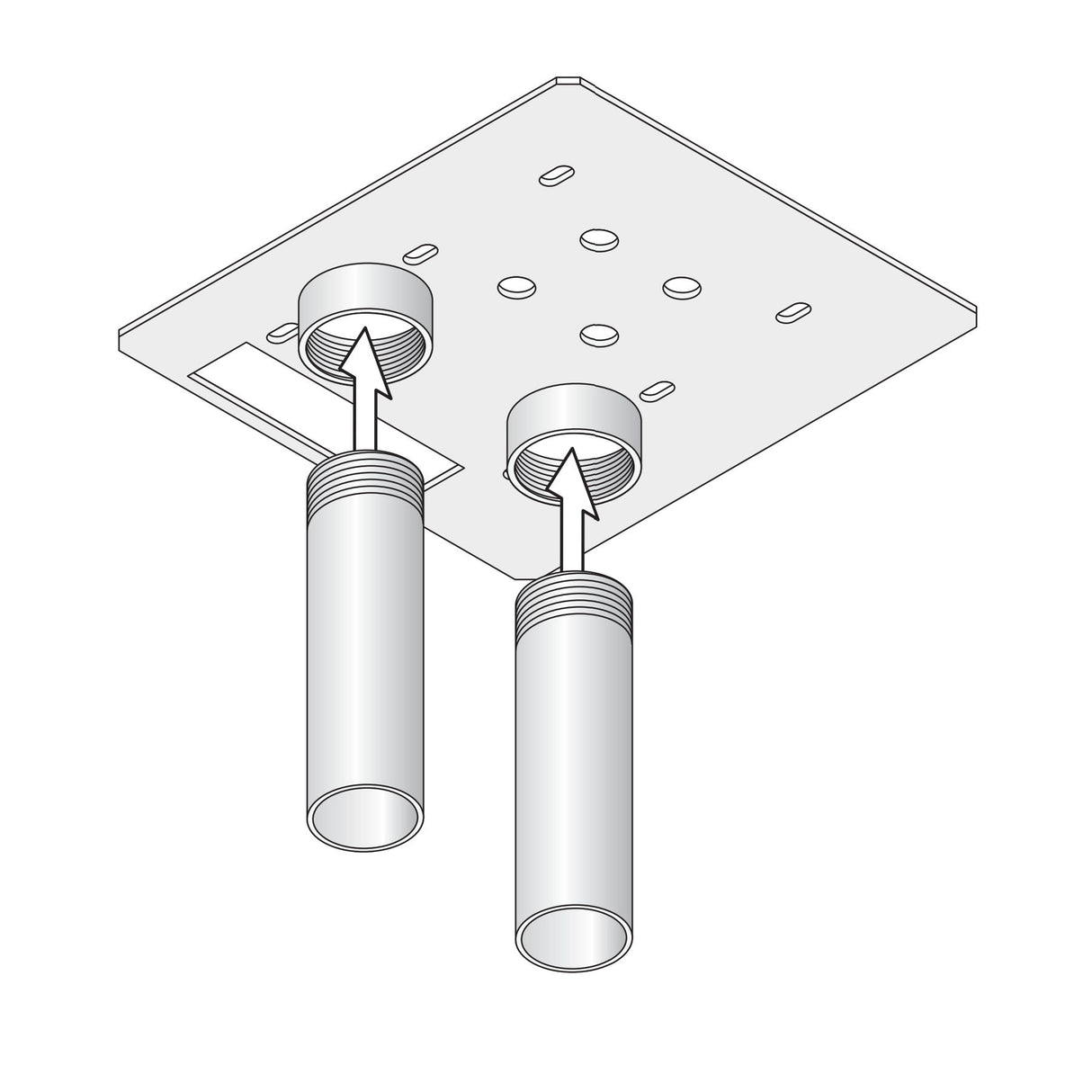 DoorKing 9000-015 Post Mount Kit for Model 9000 | theelitegateoffers.com