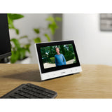 DoorBird A1103 WiFi IP Video Indoor Station, White Edition on a desk | theelitegateoffers.com