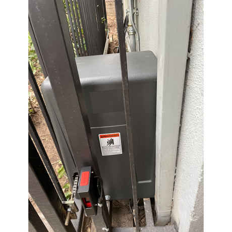 All-O-Matic AOM-RED-EYE 2 Photoelectric Sensor, shown installed