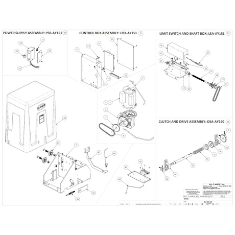 All-O-Matic SL-150 AC Repair Parts  Diagram | theelitegateoffers.com
