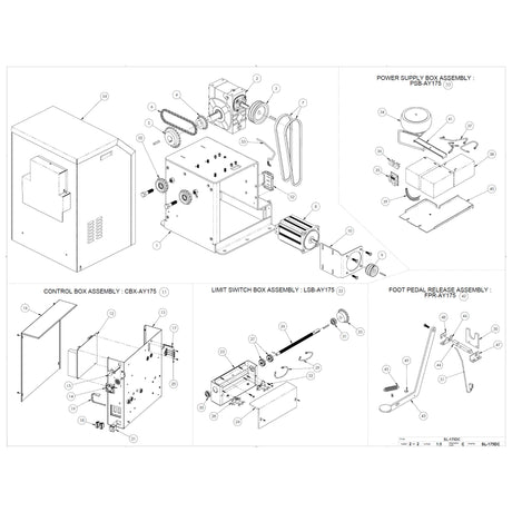 All-O-Matic SL-175DC Repair Parts  Diagram | theelitegateoffers.com