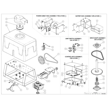 All-O-Matic SW-350DC Repair Parts  Diagram | theelitegateoffers.com