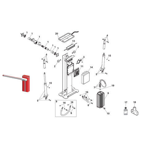 FAAC E680 parts list
