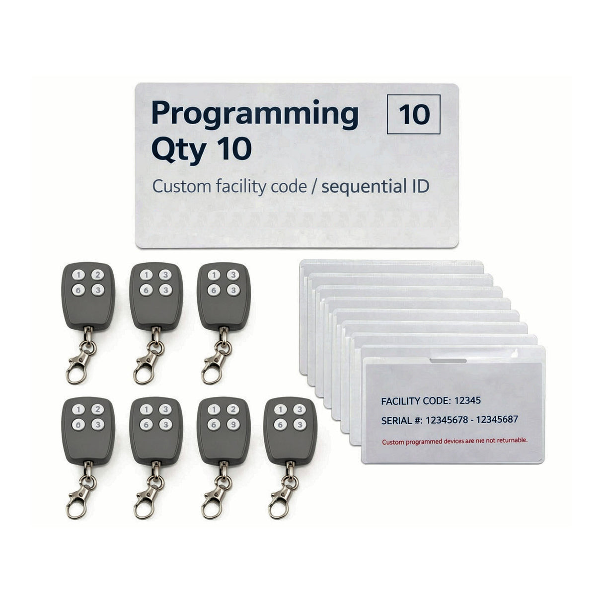 Custom Programming Service for Credentials - Qty 10 | theelitegateoffers.com