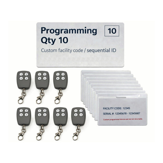 Custom Programming Service for Credentials - Qty 10 | theelitegateoffers.com
