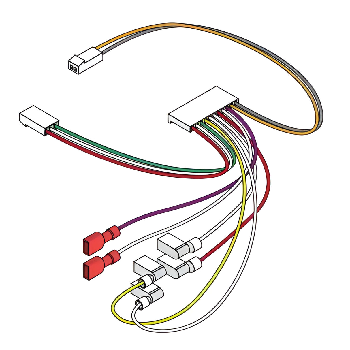DoorKing 1971-190 Wire Harness for 1812 Front Panel, illustration
