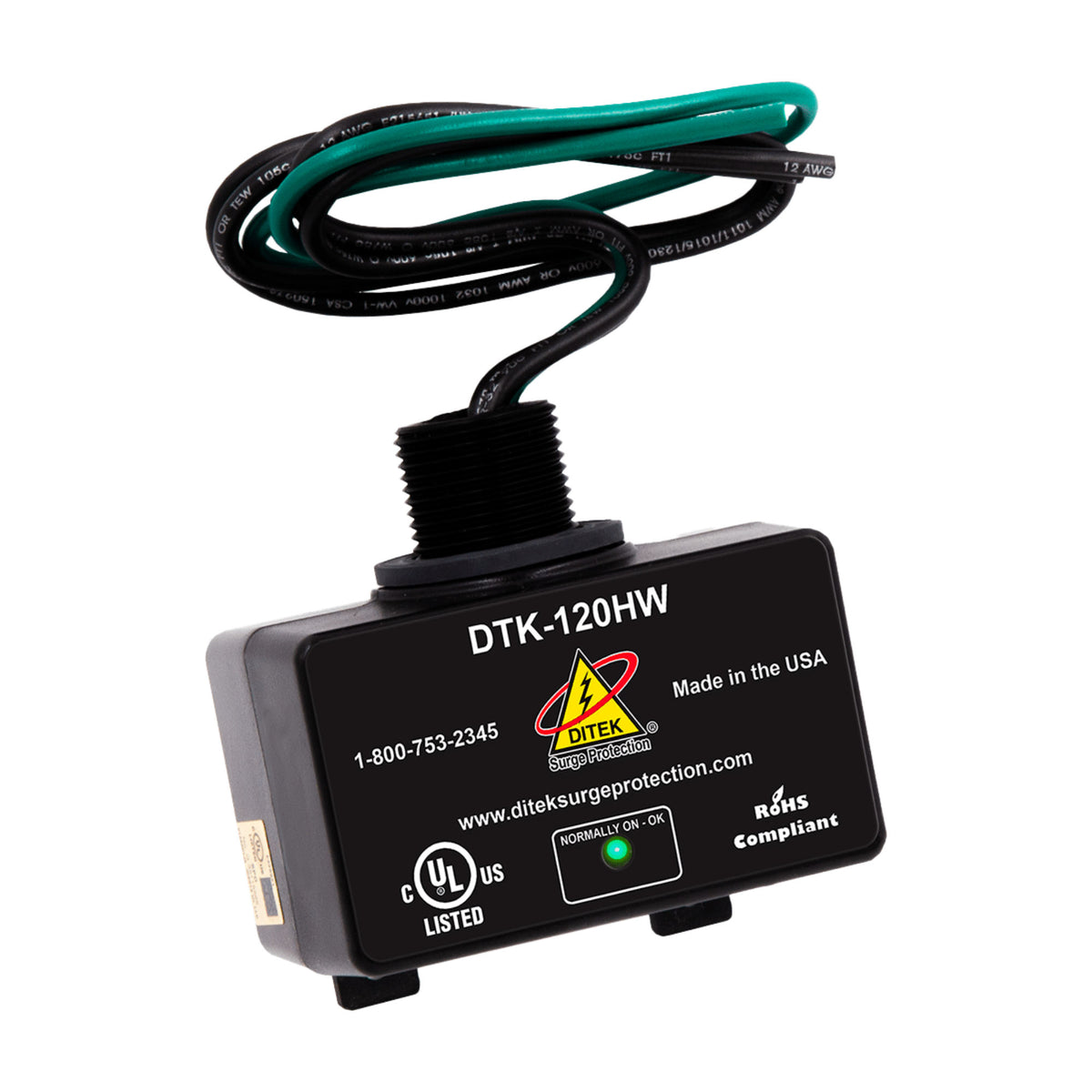 Ditek DTK-120HW Type 1 Surge Protector 120V | theelitegateoffers.com