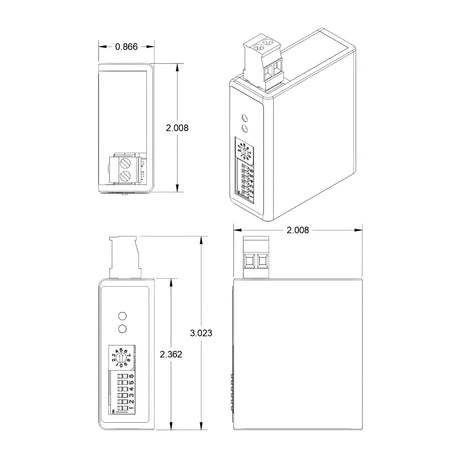 Diablo DSP-19 dimensions