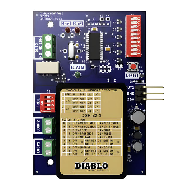 Diablo DSP-22-2 Loop Detector, front facing