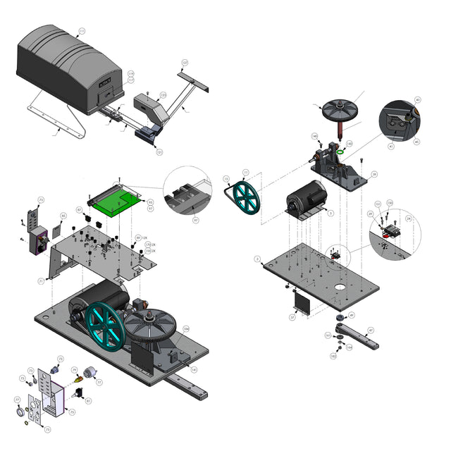 DoorKing 6300-384 1-HP Parts Diagram | theelitegateoffers.com