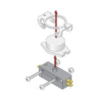 DoorKing 1814 Button Assembly for Commercial Intercoms | theelitegateoffers.com