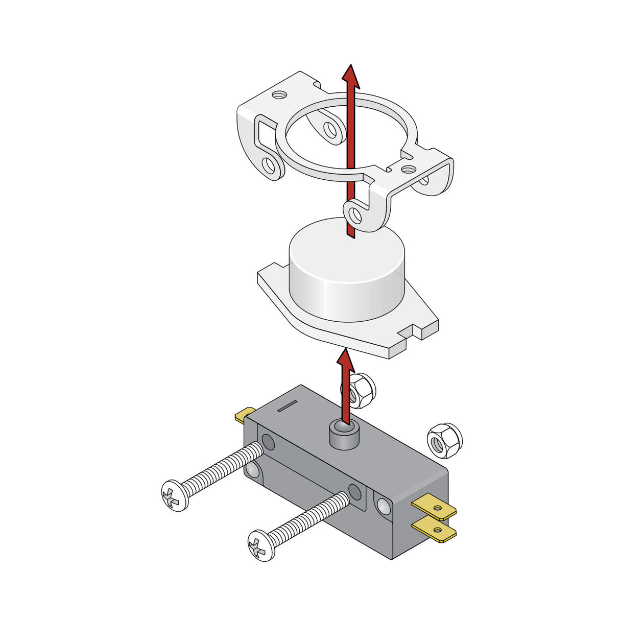 DoorKing 1814 Button Assembly for Commercial Intercoms | theelitegateoffers.com